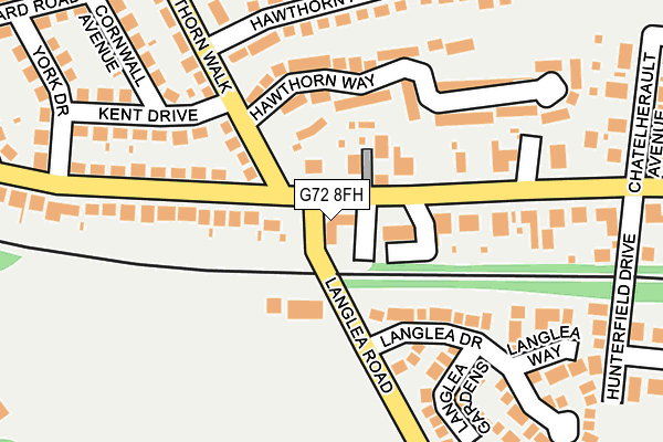G72 8FH map - OS OpenMap – Local (Ordnance Survey)
