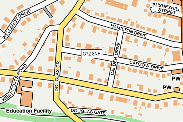 G72 8NF map - OS OpenMap – Local (Ordnance Survey)