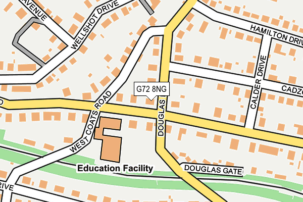 G72 8NG map - OS OpenMap – Local (Ordnance Survey)