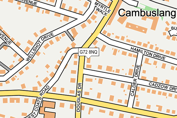 G72 8NQ map - OS OpenMap – Local (Ordnance Survey)