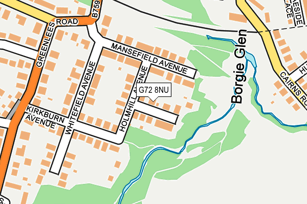 G72 8NU map - OS OpenMap – Local (Ordnance Survey)