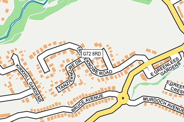 G72 8RD map - OS OpenMap – Local (Ordnance Survey)