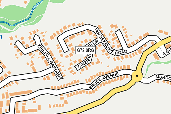 G72 8RG map - OS OpenMap – Local (Ordnance Survey)