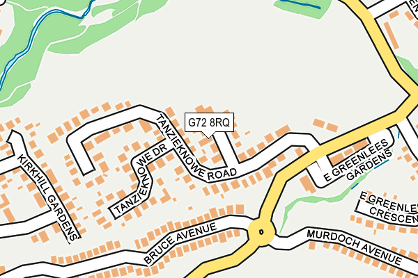 G72 8RQ map - OS OpenMap – Local (Ordnance Survey)