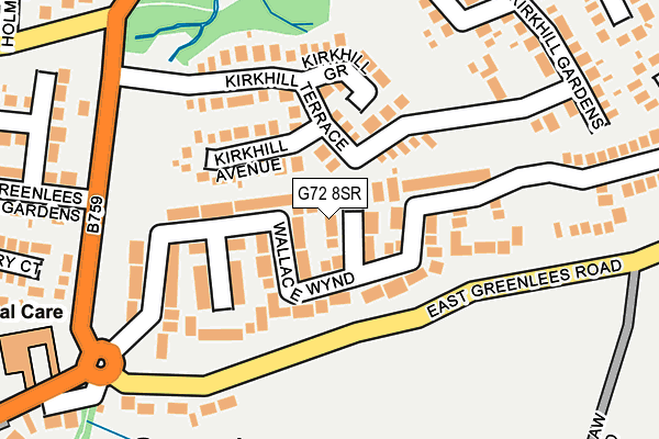G72 8SR map - OS OpenMap – Local (Ordnance Survey)