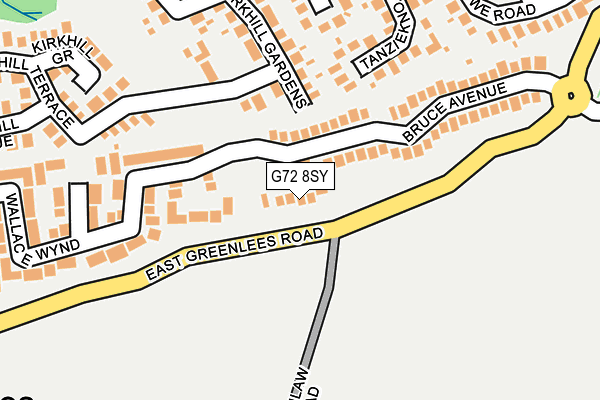 G72 8SY map - OS OpenMap – Local (Ordnance Survey)