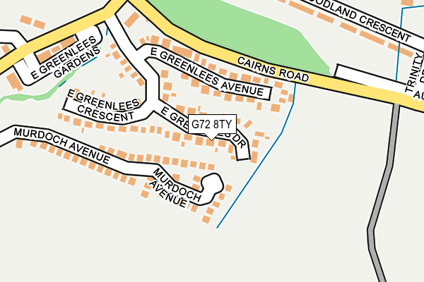 G72 8TY map - OS OpenMap – Local (Ordnance Survey)