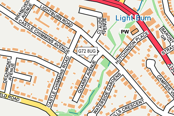 G72 8UG map - OS OpenMap – Local (Ordnance Survey)