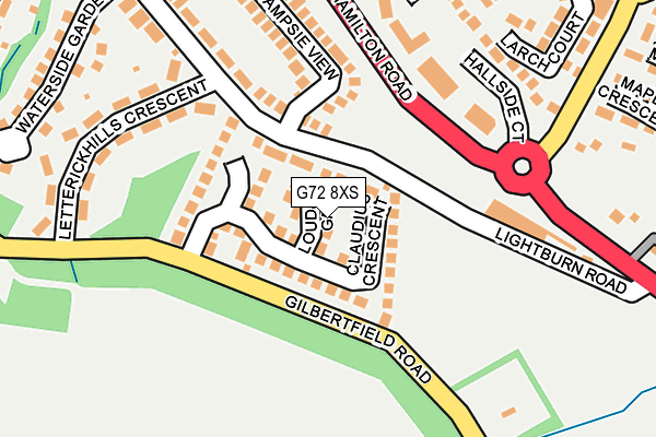 G72 8XS map - OS OpenMap – Local (Ordnance Survey)