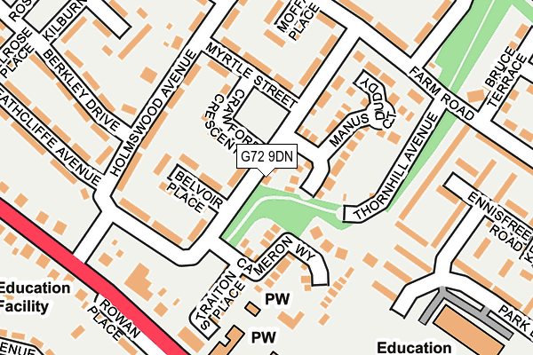 G72 9DN map - OS OpenMap – Local (Ordnance Survey)