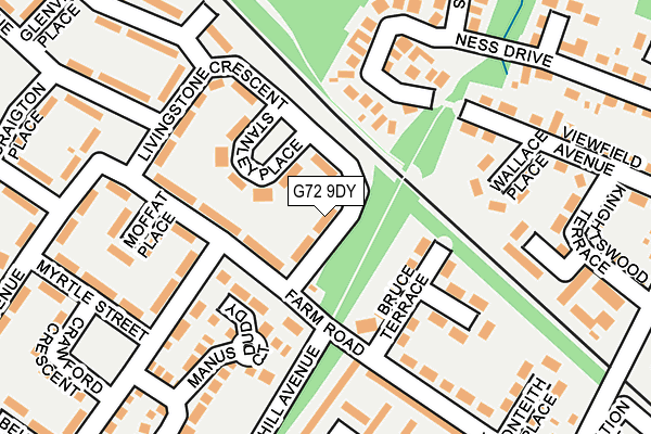 G72 9DY map - OS OpenMap – Local (Ordnance Survey)