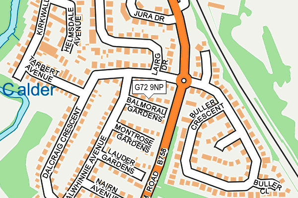 G72 9NP map - OS OpenMap – Local (Ordnance Survey)