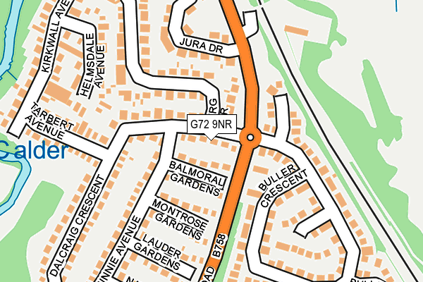 G72 9NR map - OS OpenMap – Local (Ordnance Survey)