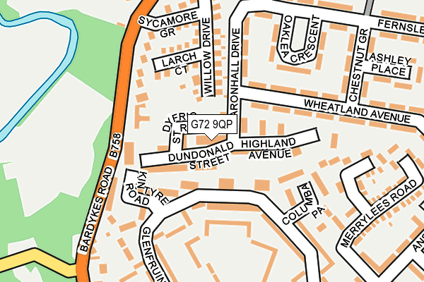 G72 9QP map - OS OpenMap – Local (Ordnance Survey)