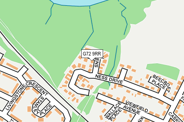 G72 9RR map - OS OpenMap – Local (Ordnance Survey)