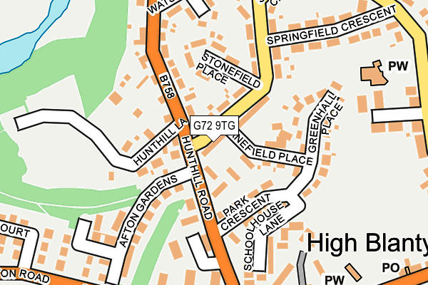 G72 9TG map - OS OpenMap – Local (Ordnance Survey)