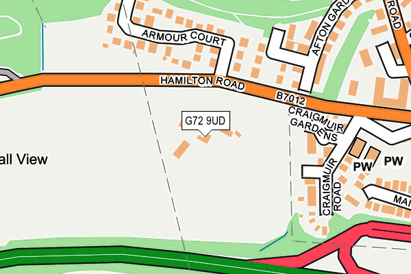 G72 9UD map - OS OpenMap – Local (Ordnance Survey)