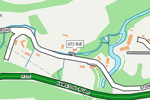 G72 9UE map - OS OpenMap – Local (Ordnance Survey)