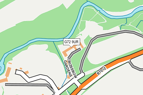 G72 9UR map - OS OpenMap – Local (Ordnance Survey)