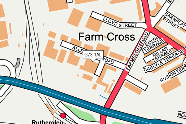 G73 1AL map - OS OpenMap – Local (Ordnance Survey)