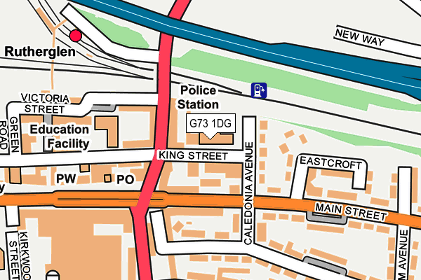 G73 1DG map - OS OpenMap – Local (Ordnance Survey)
