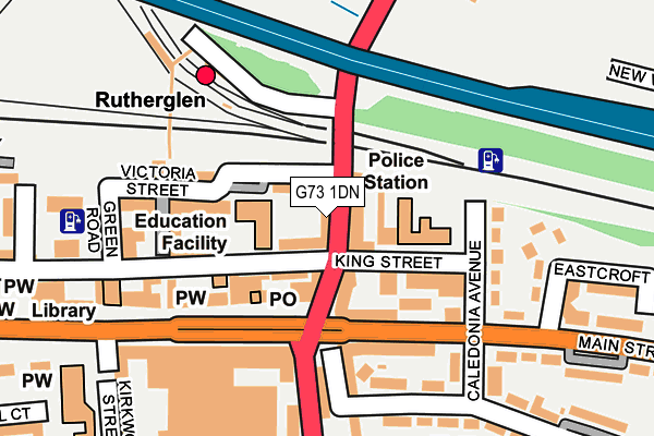 G73 1DN map - OS OpenMap – Local (Ordnance Survey)