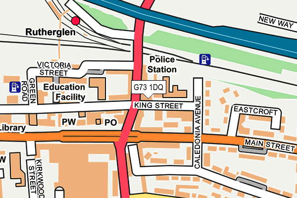 G73 1DQ map - OS OpenMap – Local (Ordnance Survey)