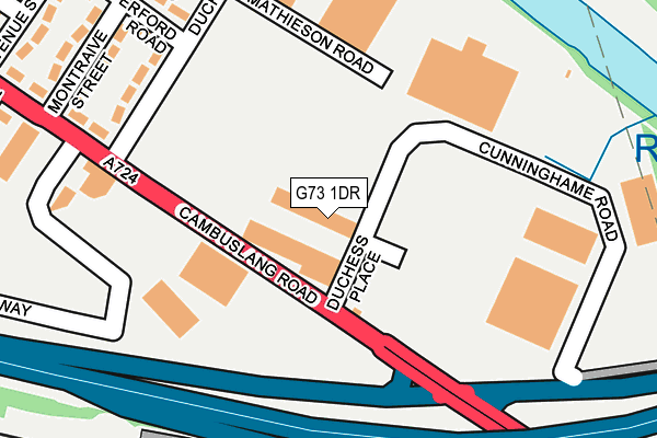 G73 1DR map - OS OpenMap – Local (Ordnance Survey)