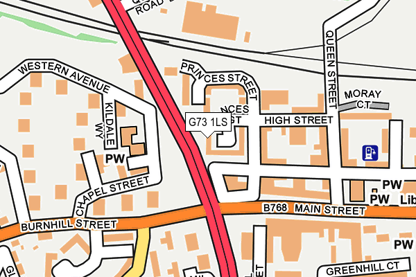 G73 1LS map - OS OpenMap – Local (Ordnance Survey)