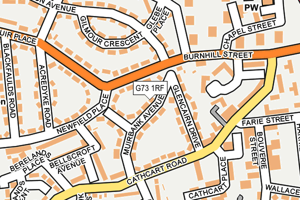 G73 1RF map - OS OpenMap – Local (Ordnance Survey)