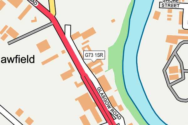 G73 1SR map - OS OpenMap – Local (Ordnance Survey)