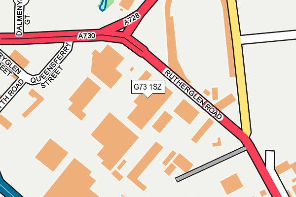 G73 1SZ map - OS OpenMap – Local (Ordnance Survey)