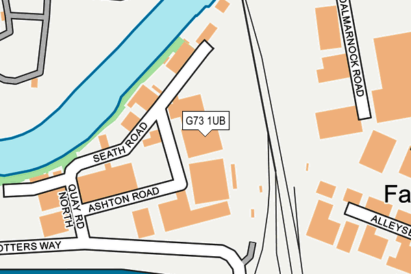 G73 1UB map - OS OpenMap – Local (Ordnance Survey)