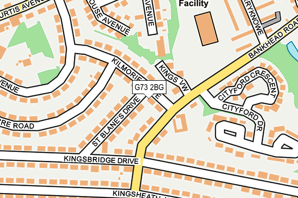 G73 2BG map - OS OpenMap – Local (Ordnance Survey)