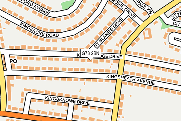 G73 2BN map - OS OpenMap – Local (Ordnance Survey)