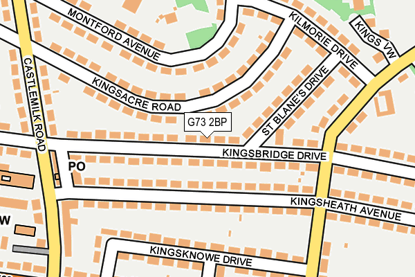 G73 2BP map - OS OpenMap – Local (Ordnance Survey)
