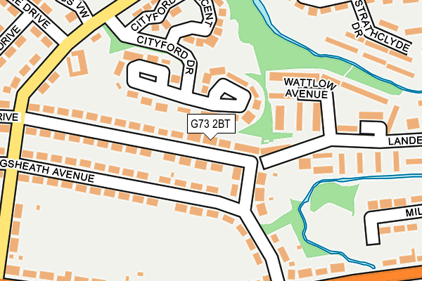 G73 2BT map - OS OpenMap – Local (Ordnance Survey)
