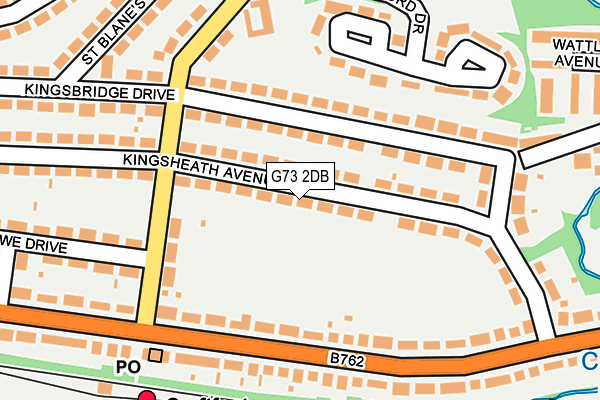 G73 2DB map - OS OpenMap – Local (Ordnance Survey)