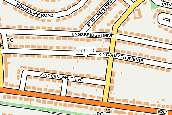 G73 2DD map - OS OpenMap – Local (Ordnance Survey)