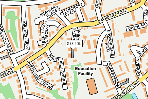 G73 2DL map - OS OpenMap – Local (Ordnance Survey)