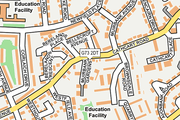 G73 2DT map - OS OpenMap – Local (Ordnance Survey)