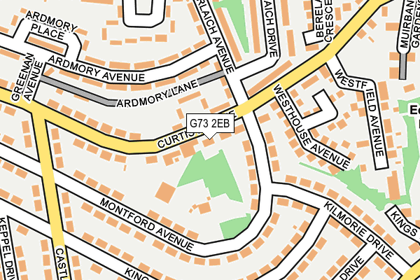 G73 2EB map - OS OpenMap – Local (Ordnance Survey)