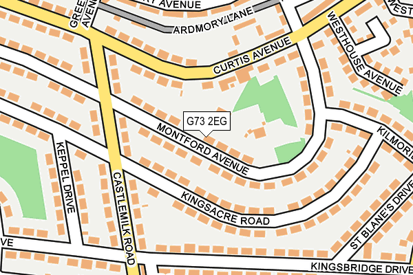 G73 2EG map - OS OpenMap – Local (Ordnance Survey)