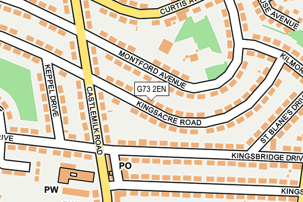 G73 2EN map - OS OpenMap – Local (Ordnance Survey)