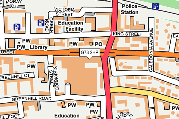 G73 2HP map - OS OpenMap – Local (Ordnance Survey)