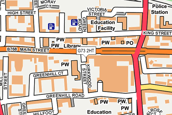 G73 2HT map - OS OpenMap – Local (Ordnance Survey)