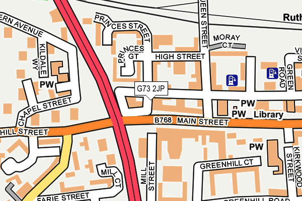 G73 2JP map - OS OpenMap – Local (Ordnance Survey)