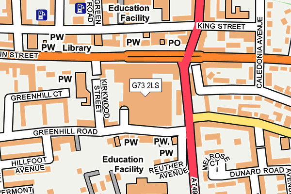 G73 2LS map - OS OpenMap – Local (Ordnance Survey)