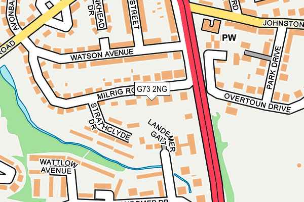 G73 2NG map - OS OpenMap – Local (Ordnance Survey)