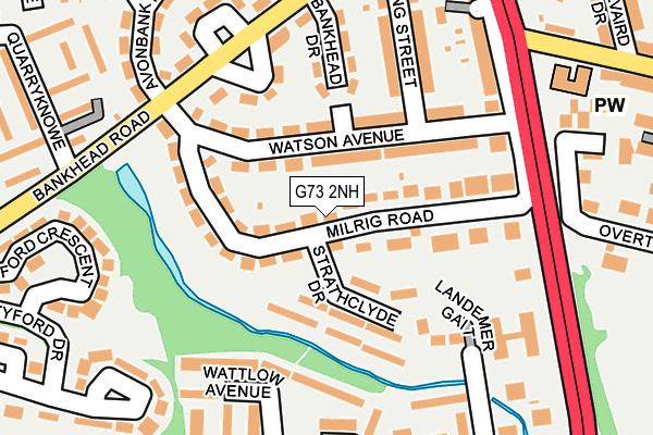 G73 2NH map - OS OpenMap – Local (Ordnance Survey)